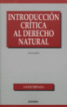 INTRODUCCION CRITICA AL DERECHO NATURAL 10ºEDICION