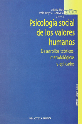 PSICOLOGIA SOCIAL DE LOS VALORES HUMANOS