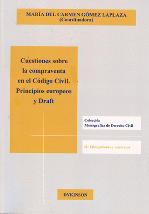 CUESTIONES SOBRE LA COMPRAVENTA EN CÓDIGO CIVIL