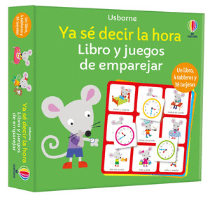 APRENDO A DECIR LA HORA. LIBRO Y JUEGOS DE EMPAREJAR
