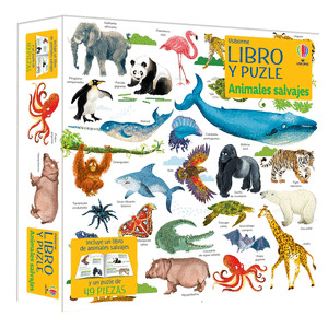 ANIMALES SALVAJES. LIBRO Y PUZZLE