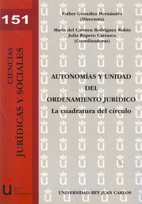 AUTONOMÍAS Y UNIDAD DEL ORDENAMIENTO JURÍDICO