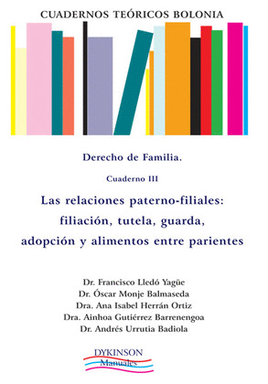 DERECHO DE FAMILIA. CUADERNOS TEÓRICOS BOLONIA III