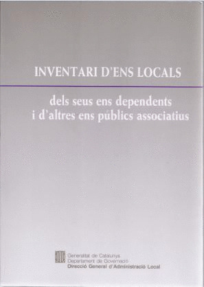 INVENTARI D'ENS LOCALS, DELS SEUS ENS DEPENDENTS I D'ALTRES ENS PÚBLICS ASSOCIAT