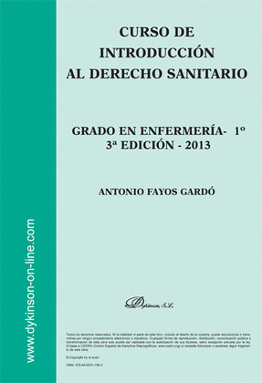 CURSO DE INTRODUCCIÓN AL DERECHO SANITARIO, GRADO DE ENFERMERÍA 1