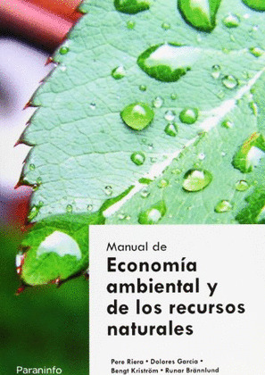 MANUAL ECONOMIA AMBIENTAL Y RECURSOS NATURALES