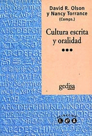 CULTURA ESCRITA Y ORALIDAD