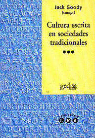 CULTURA ESCRITA SOCIEDADES TRADICIONALES