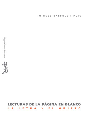 LECTURAS DE LA PAGINA EN BLANCO-LA LETRA Y EL OBJETO
