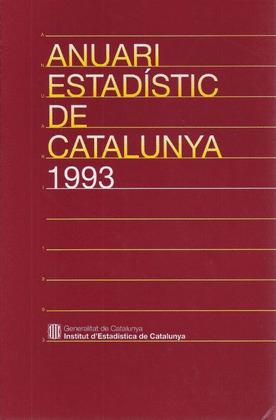 ANUARI ESTADÍSTIC DE CATALUNYA 1993