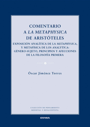 COMENTARIO A LA METAPHYSICA DE ARISTOTELES