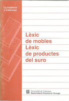 LÈXIC DE MOBLES. LÈXIC DE PRODUCTES DEL SURO