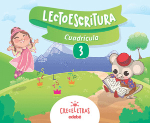 CRECELETRAS LECTOESCRITURA 3 CUADRICULA