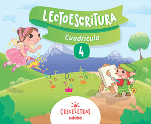 CRECELETRAS LECTOESCRITURA 4 CUADRICULA