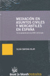 MEDIDIACIÓN EN ASUNTOS CIVILES Y MERCANTILES EN ESPAÑA