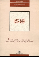 RY-85. PLIEGO RECEPCION YESOS