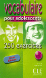 VOCABULAIRE POUR ADOLESCENTES. NIVEAU DEBUTANT