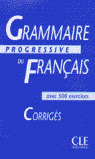 SOLUCIONARIO. GRAMMAIRE PROGRESSIVE DU FRANCAIS AVEC 500 EXERCICES CORRIGES. NIVEAU INTERMEDIAIRE