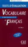 (AVANCE)/TEST DŽEVALUATION VOCABULAIRE PROGRESSIF.