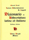 DIZIONARIO DI ABBREVIATURE LATINE ED ITALIANE