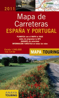 MAPA DE CARRETERAS DE ESPAÑA Y PORTUGAL, 2011. 1:340.000