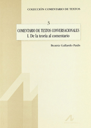COMENTARIO DE TEXTOS CONVERSACIONALES