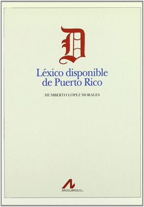 LÉXICO DISPONIBLE DE PUERTO RICO