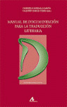 MANUAL DOCUMENTACION PARA LA TRADUCCION LITERARIA