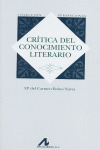 CRITICA DEL CONOCIMIENTO LITERARIO