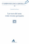 VOCES TEXTO COMO RECURSO PERSUASIVO