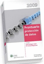 PRONTUARIO DE PROTECCION DE DATOS 2009-2010
