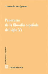 PANORAMA FILOSOFIA ESPAÑOLA DEL SIGLO XX.(FILOSOFIA HOY)