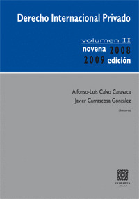 DERECHO INTERNACIONAL PRIVADO VOL.II 9ª EDIC.