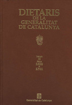 DIETARIS DE LA GENERALITAT DE CATALUNYA. ANYS 1689 A 1701. VOL. IX (EDICIÓ EN PE