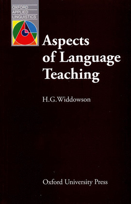 ASPECTS OF LANGUAGE TEACHING