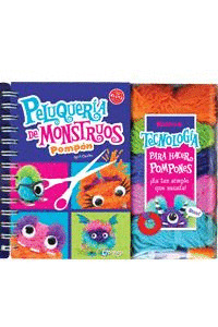 PELUQUERIA DE MONSTRUOS POMPON (KIT LIBRO + LANA + PEINE...)