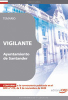 VIGILANTE DEL AYUNTAMIENTO DE SANTANDER. TEMARIO