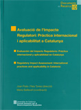AVALUACIÓ DE L'IMPACTE REGULATORI: PRÀCTICA INTERNACIONAL I APLICABILITAT A CATA