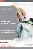 AUXILIAR ADMINISTRATIVO DEL AYUNTAMIENTO DE FUENLABRADA. TEMARIO VOL. II.