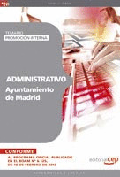 ADMINISTRATIVO DEL AYUNTAMIENTO DE MADRID (PROMOCIÓN INTERNA). TEMARIO