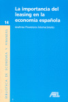 IMPORTANCIA DEL LEASING EN LA ECONOMIA ESPAÑOLA