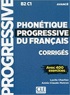 CORRIGES PHONETIQUE PROGRESSIVE DU FRANÇAIS NIVEAU AVANCE