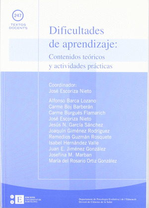 DIFICULTADES APRENDIZAJE:CONTENIDOS TEORICOS Y ACT