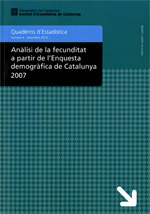 ANÀLISI DE LA FECUNDITAT A PARTIR DE LŽENQUESTA DEMOGRÀFICA DE CATALUNYA 2007