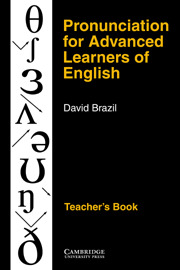 PRONUNCIATION ADV. LEARNERS: TEACHERÏS BOOK