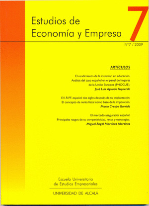 ESTUDIOS DE ECONOMÍA Y EMPRESA. Nº7/ 2009