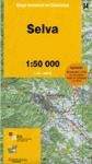 MAPA COMARCAL DE CATALUNYA 1:50 000. SELVA
