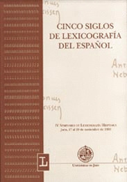 CINCO SIGLOS DE LEXICOGRAFÍA ESPAÑOL