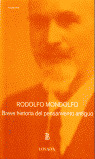 BREVE HISTORIA DEL PENSAMIENTO ANTIGUO