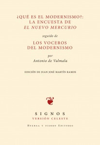 ¿QUE ES EL MODERNISMO?: LA ENCUESTA DE EL NUEVO MERCURIO